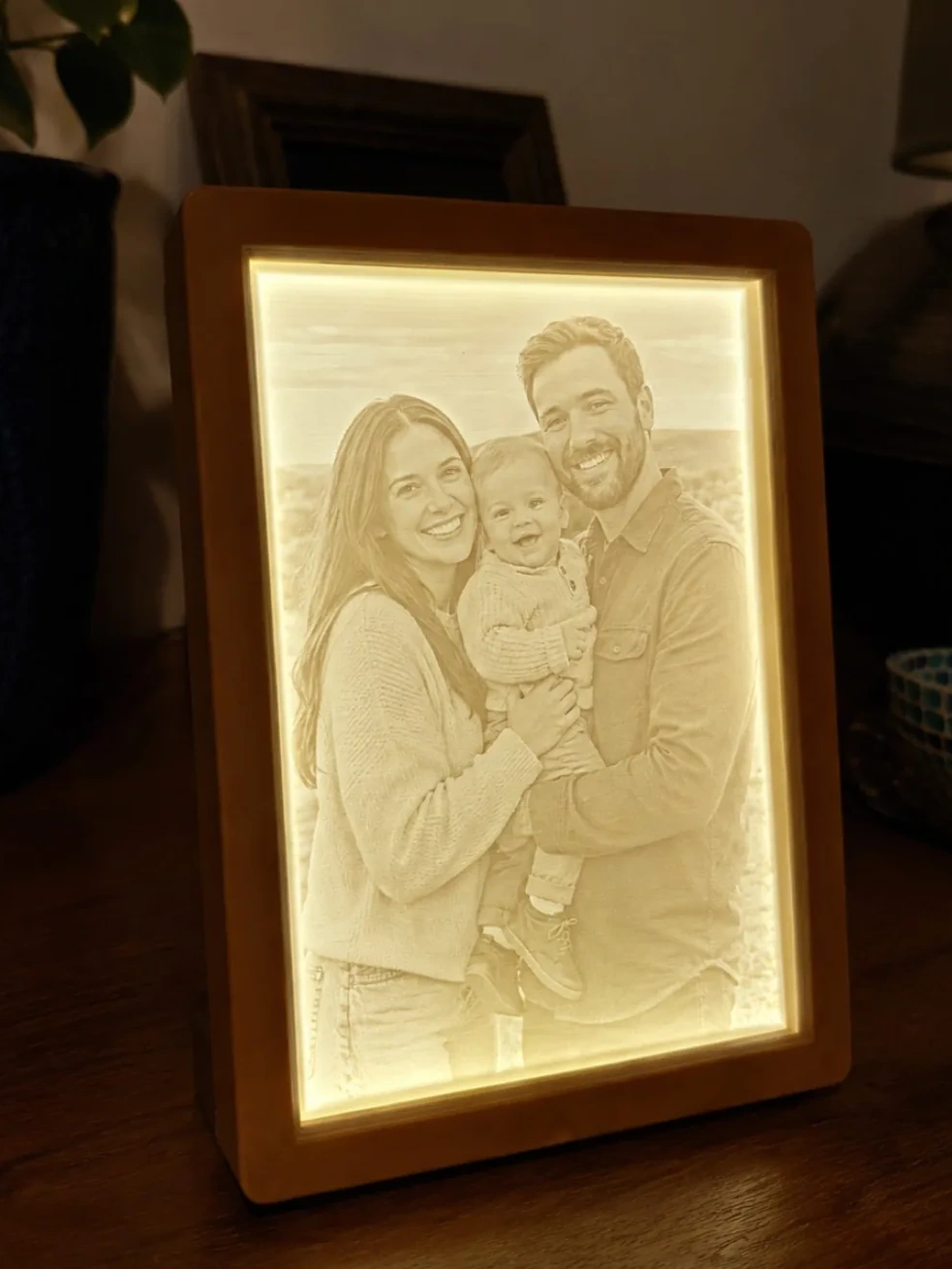 Marco vertical de litofanía personalizada Takara 3D