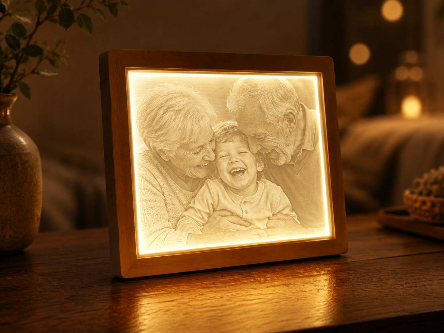 Litofanía personalizada para Abuelos