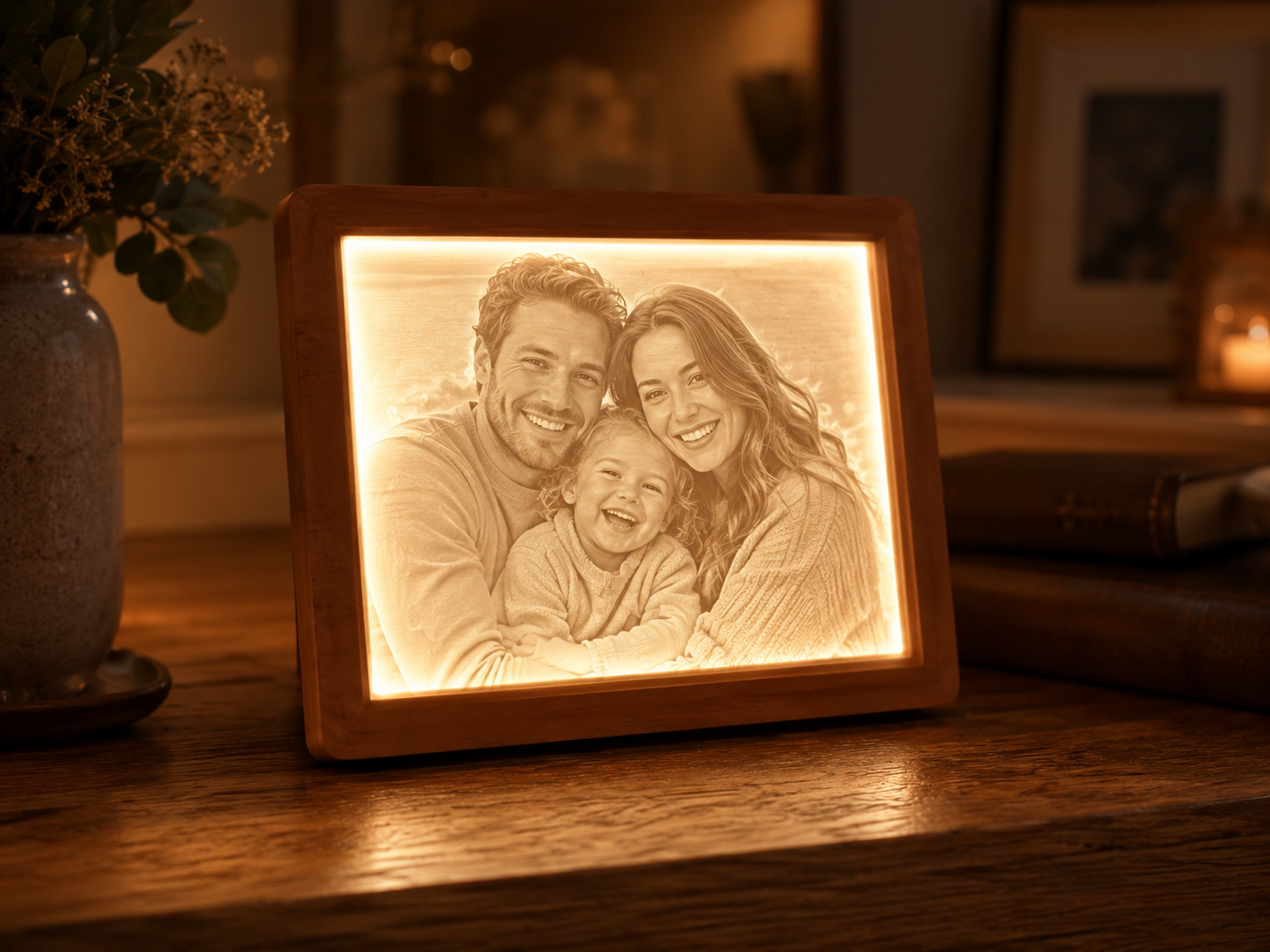 Litofanía personalizada para Familia
